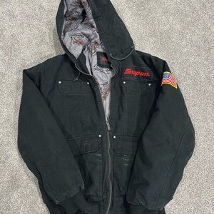 Snap On Hooded Jacket for Men